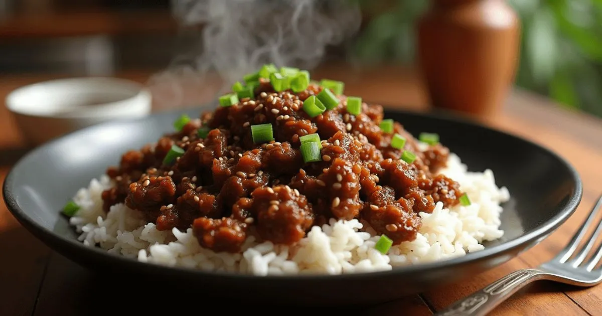 Ground Beef Bulgogi recipe